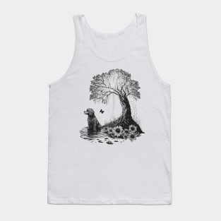 Dog Watercolor Tank Top